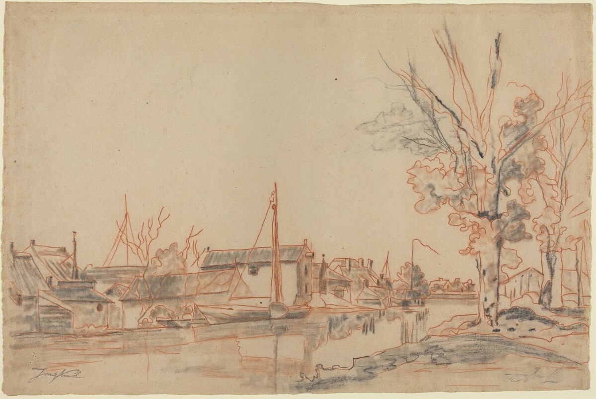 Bords de Canal by Johan Barthold Jongkind