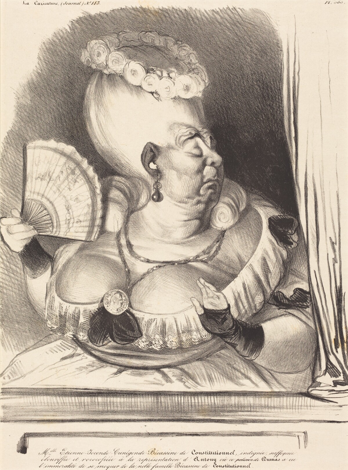 Mlle. Etienne-Goconde-Cunégonde-Bécassine by Honoré Daumier