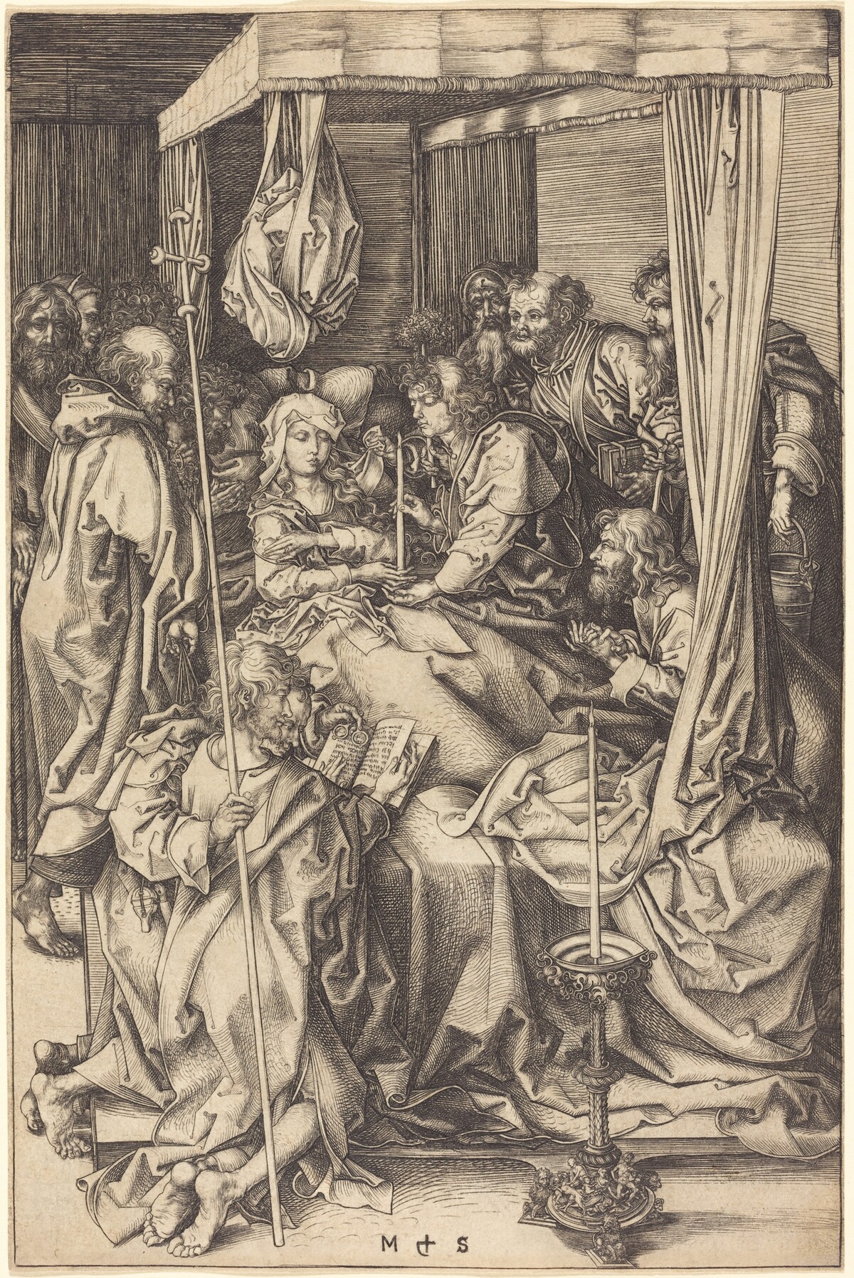 Death of the Virgin by Martin Schongauer