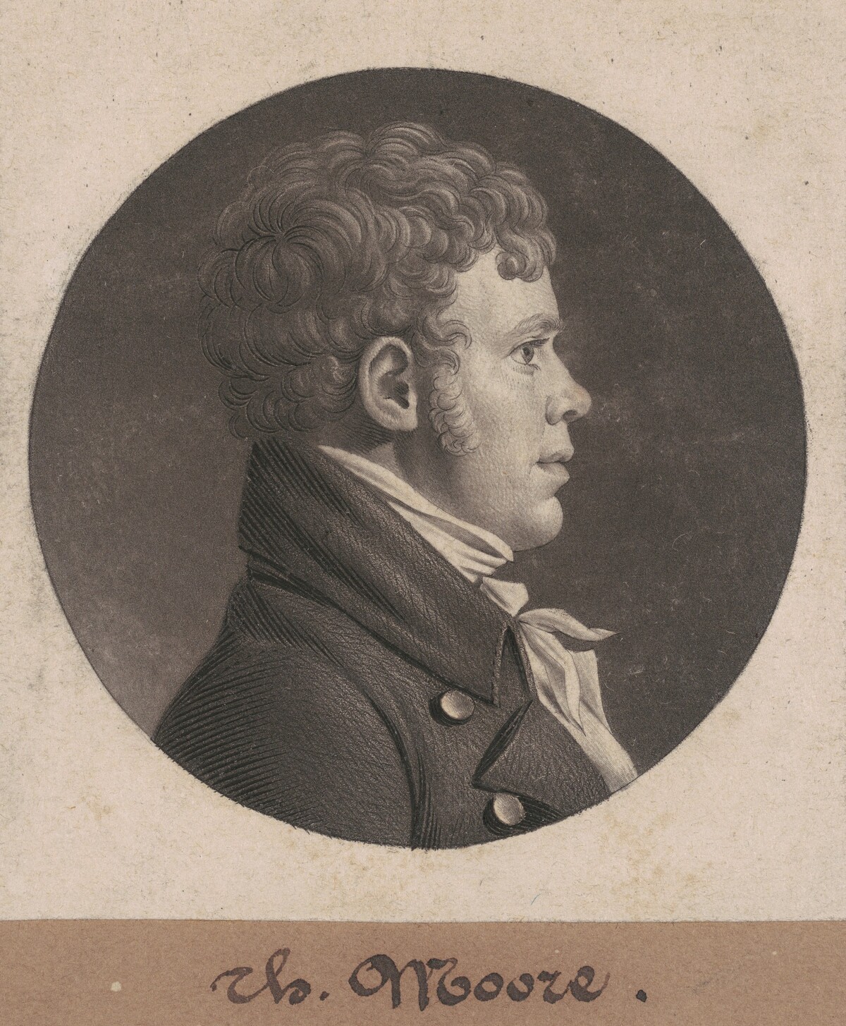 Thomas Moore by Charles B. J. Févret de Saint-Mémin