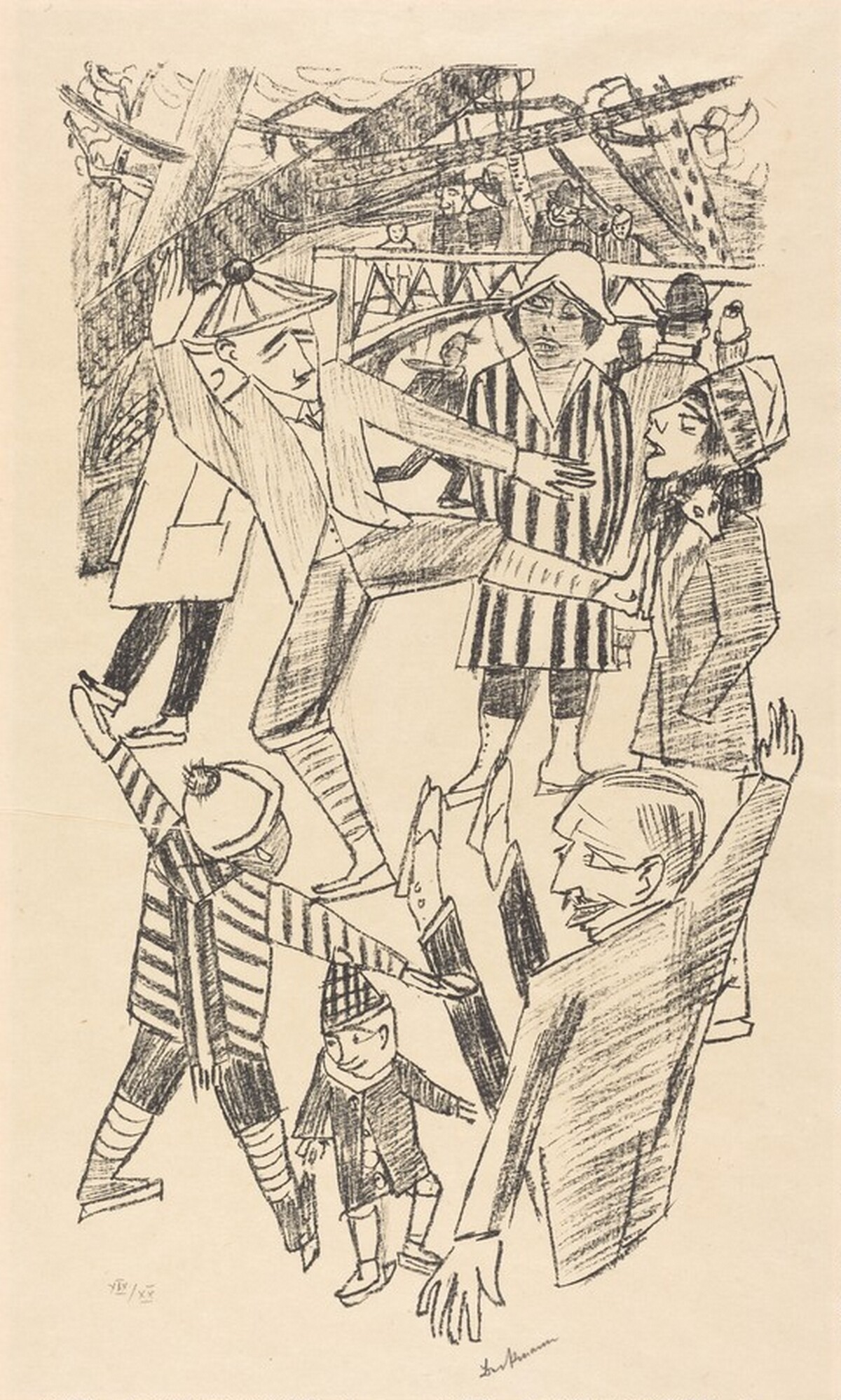 Ice Skating (Eislauf) by Max Beckmann