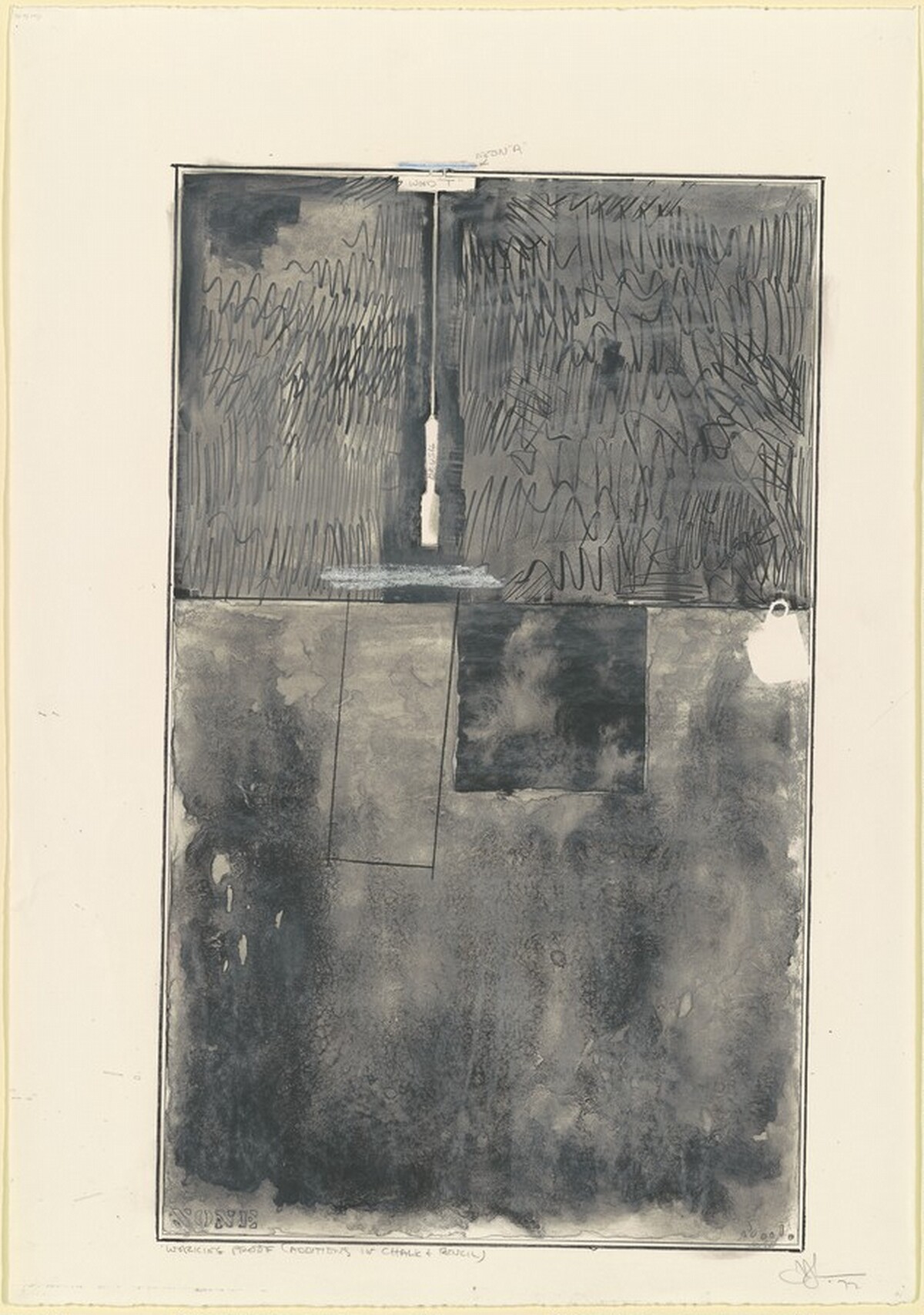 Zone [working proof] by Jasper Johns