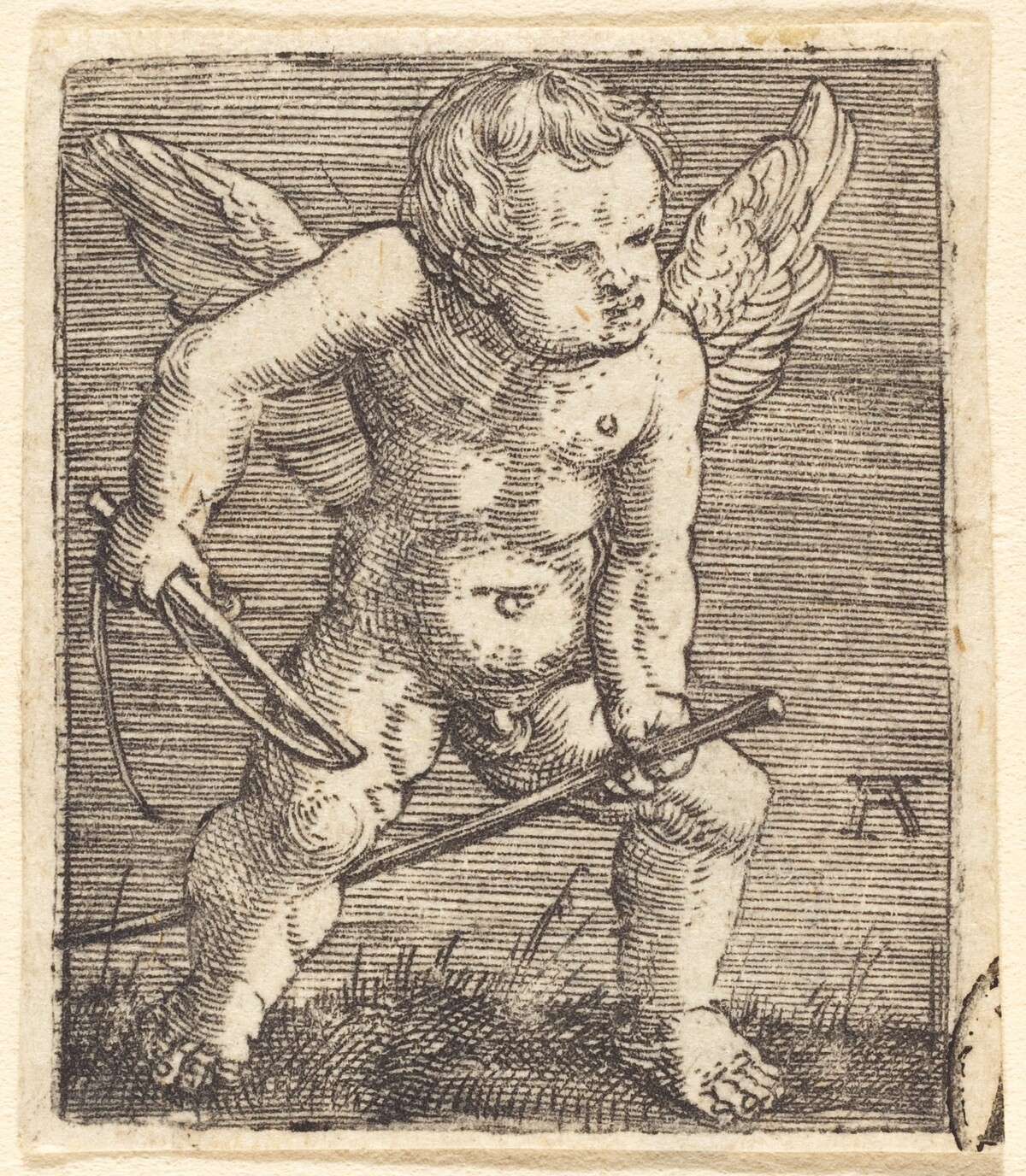 Putto Riding a Hobby Horse by Albrecht Altdorfer