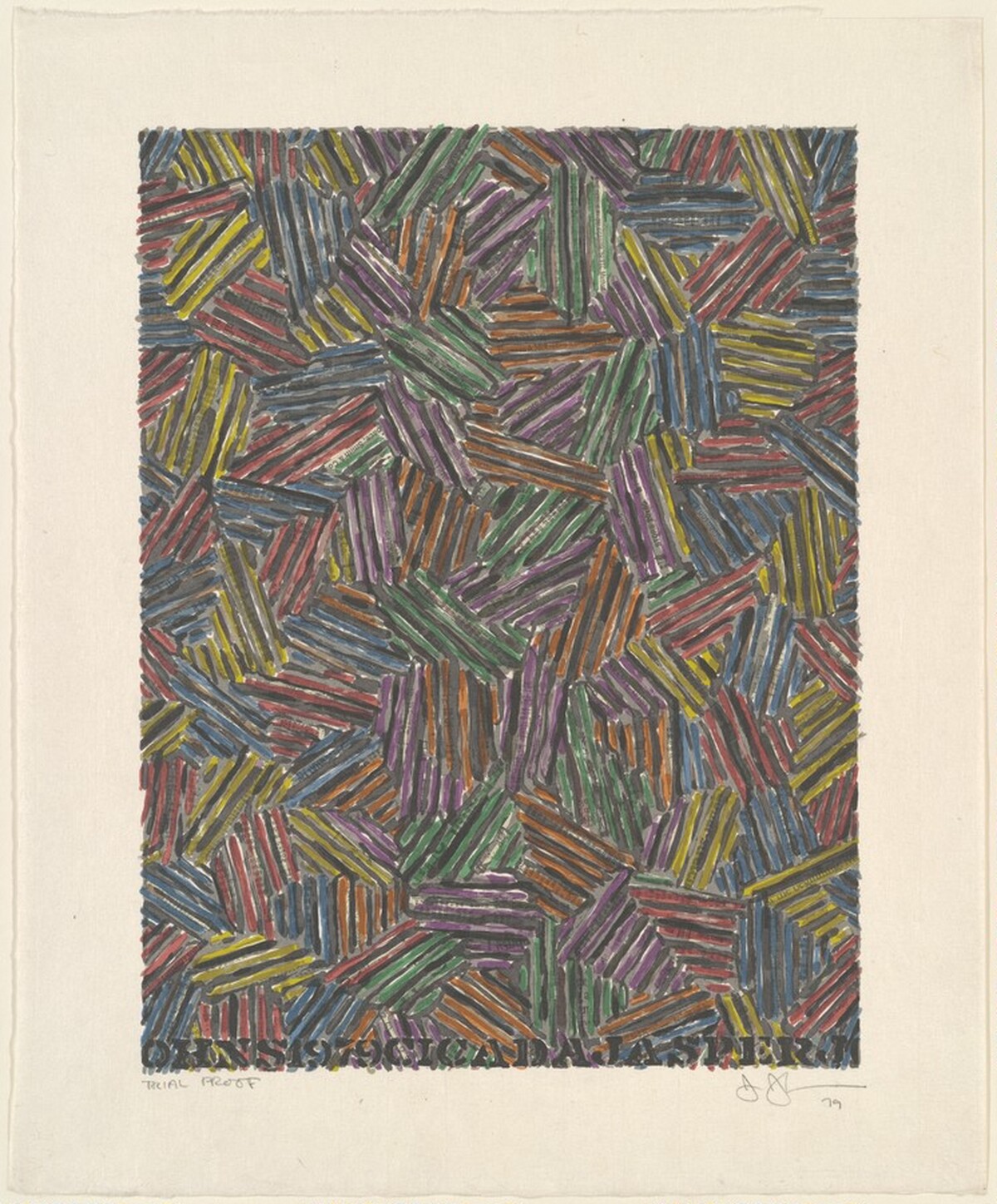 Cicada II [trial proof] by Jasper Johns