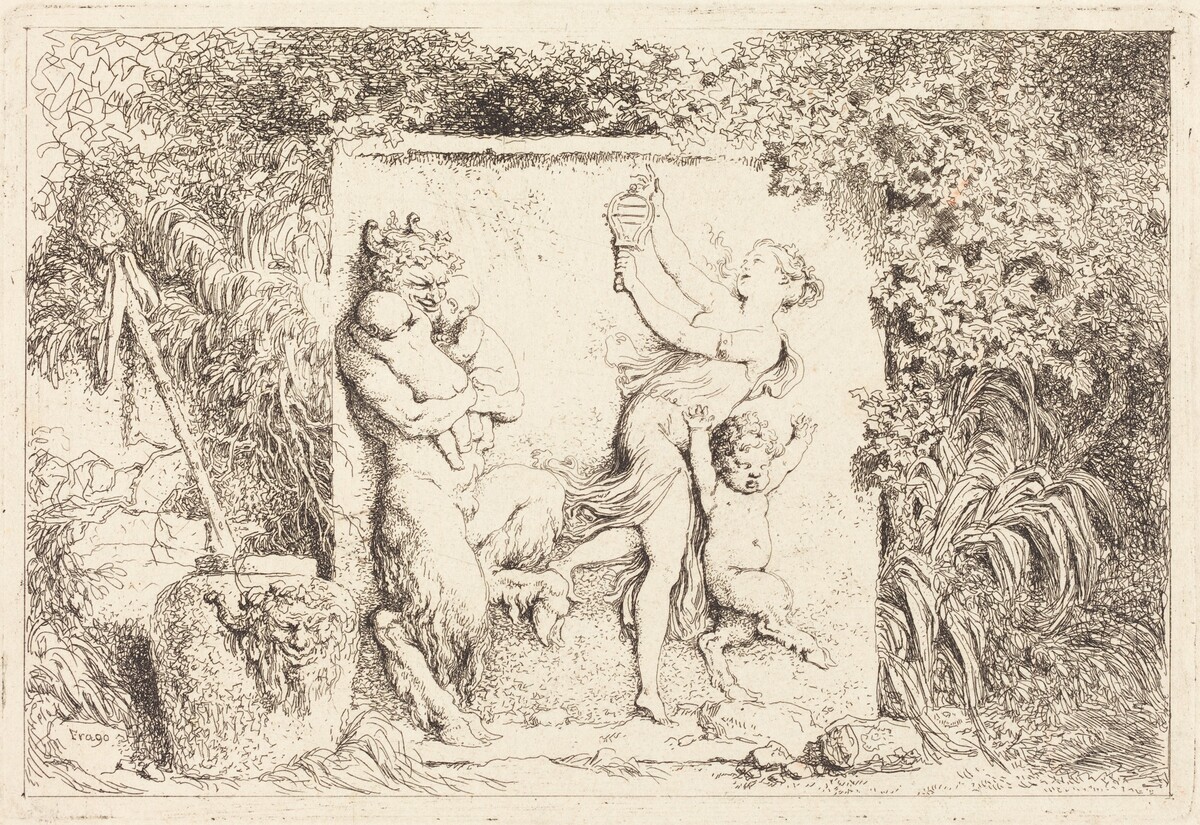 The Satyrs' Dance (Danse de satyres) by Jean-Honoré Fragonard