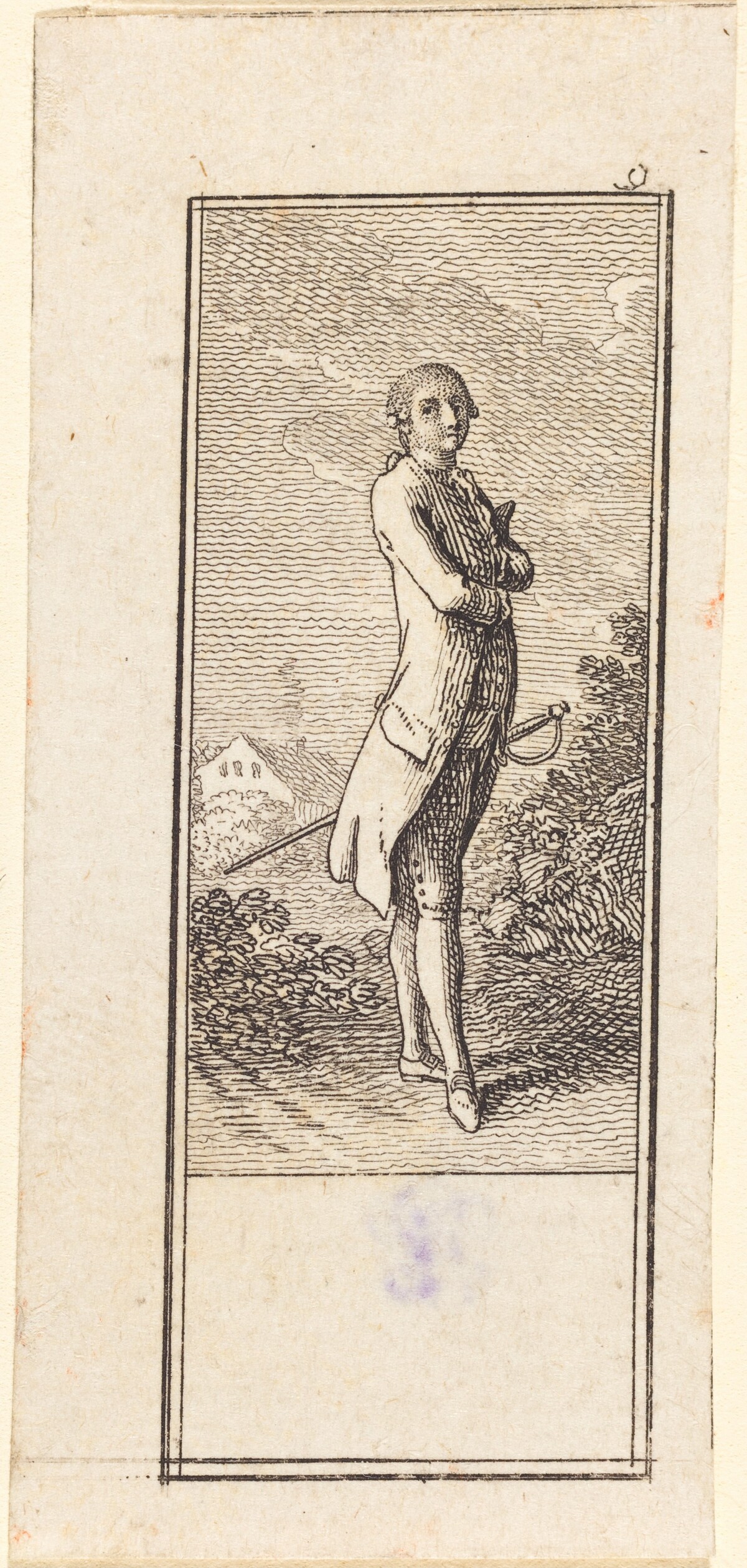 Young Man Bareheaded, with Sword by Daniel Nikolaus Chodowiecki