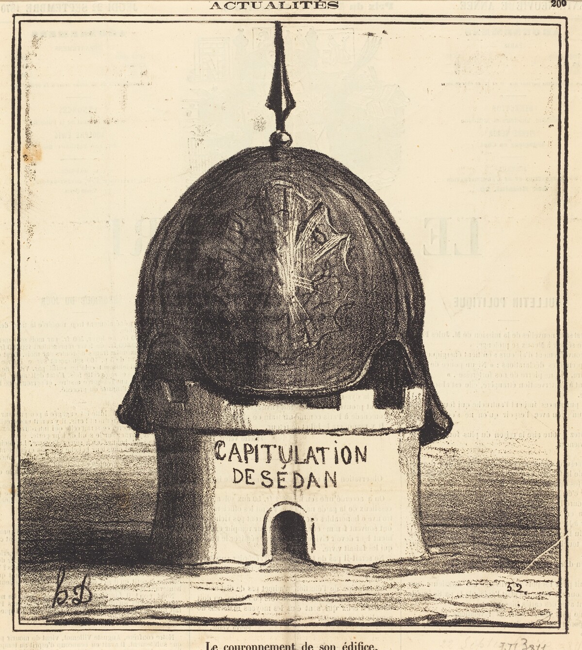 Le couronnement de son édifice by Honoré Daumier