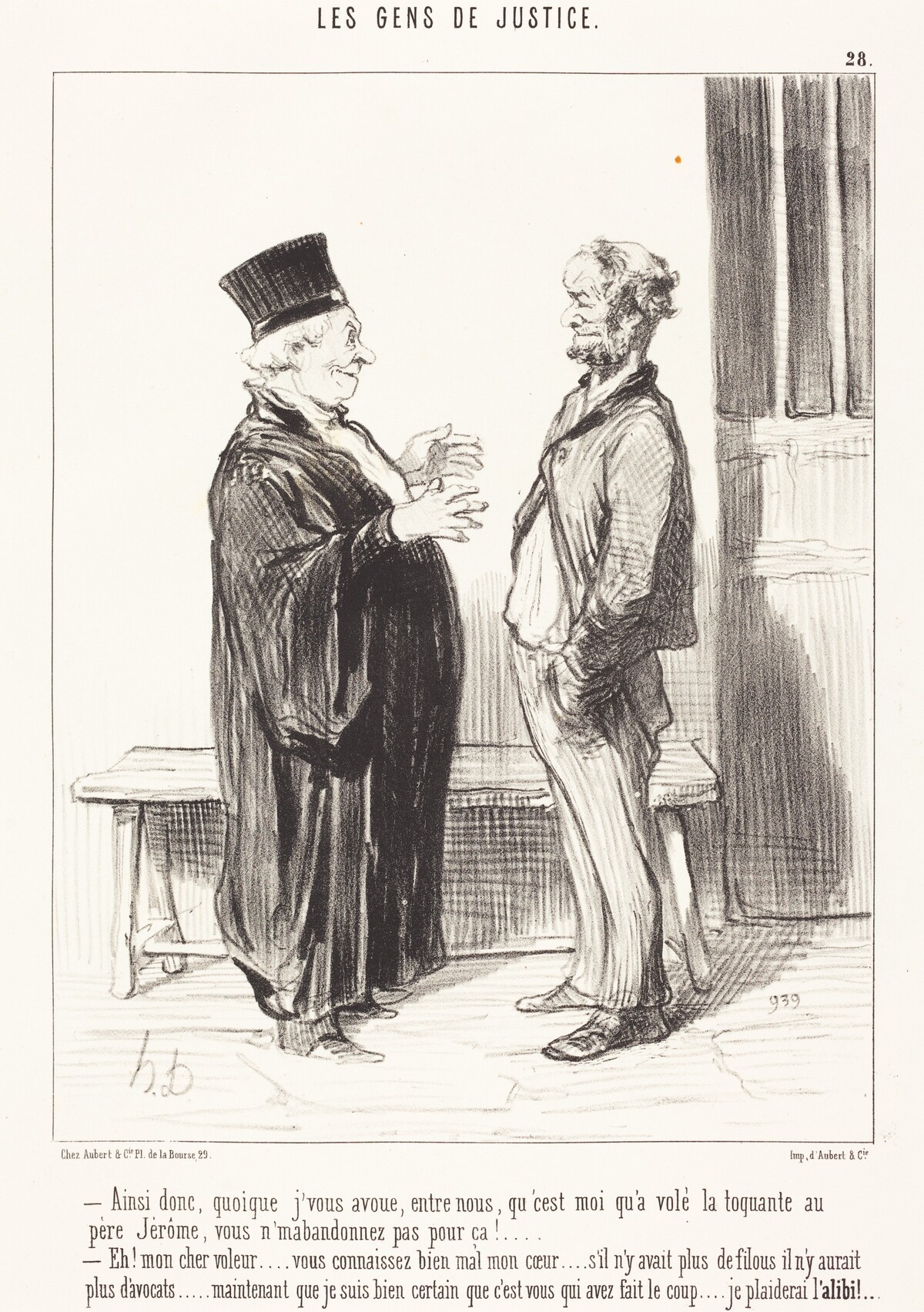 Ainsi donc, quoique j'vous avoue... by Honoré Daumier