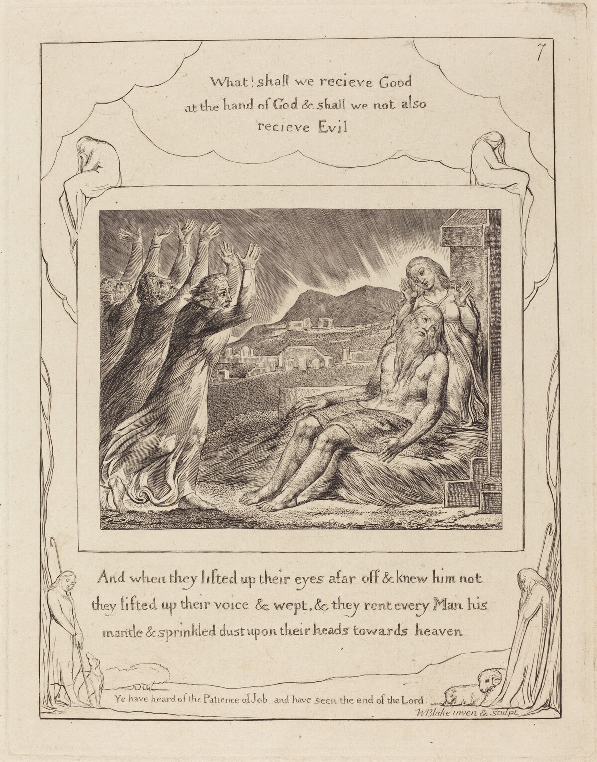 Job's Comforters by William Blake
