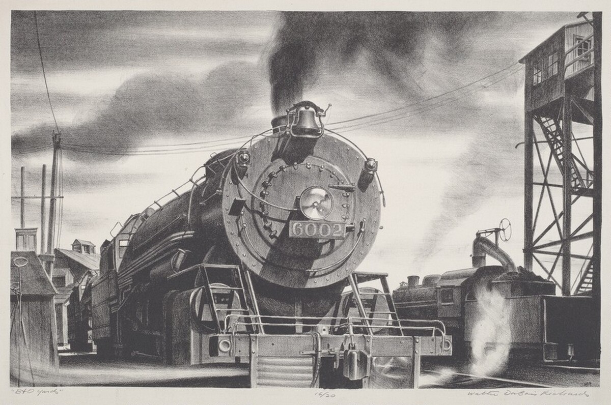 B & O Yards by Walter Dubois Richards