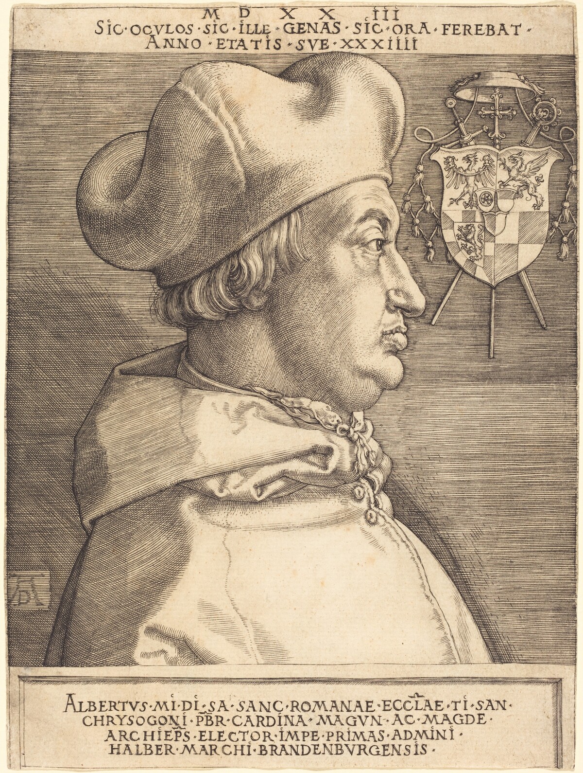 Cardinal Albrecht of Brandenburg ("Large Cardinal") by Albrecht Dürer