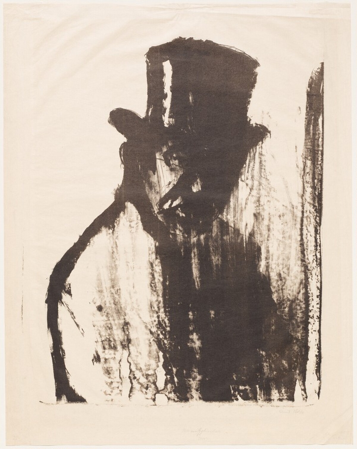 Gentleman in a Top Hat (Dr Gustav Schiefler) by Emil Nolde