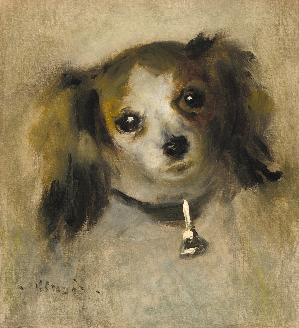 Head of a Dog by Auguste Renoir