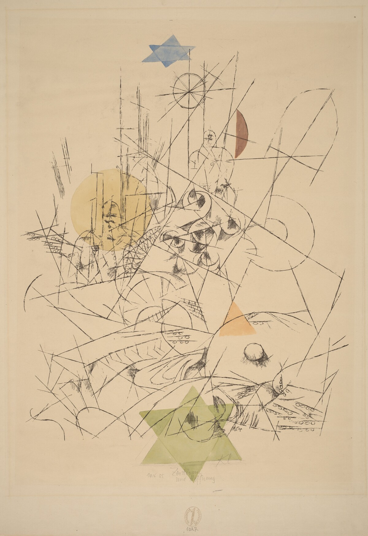 Hope and Destruction (Zerstörung und Hoffnung) by Paul Klee