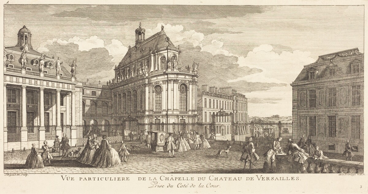 Vue Particuliere de la Chapelle du Chateau deVersailles by Jean-Baptiste Rigaud