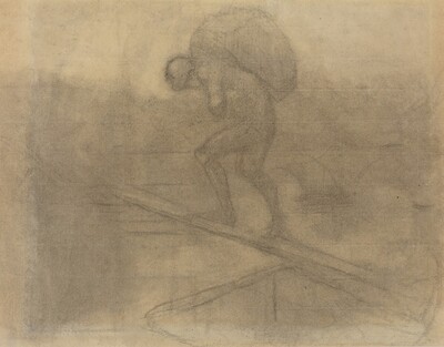 Man Carrying a Sack