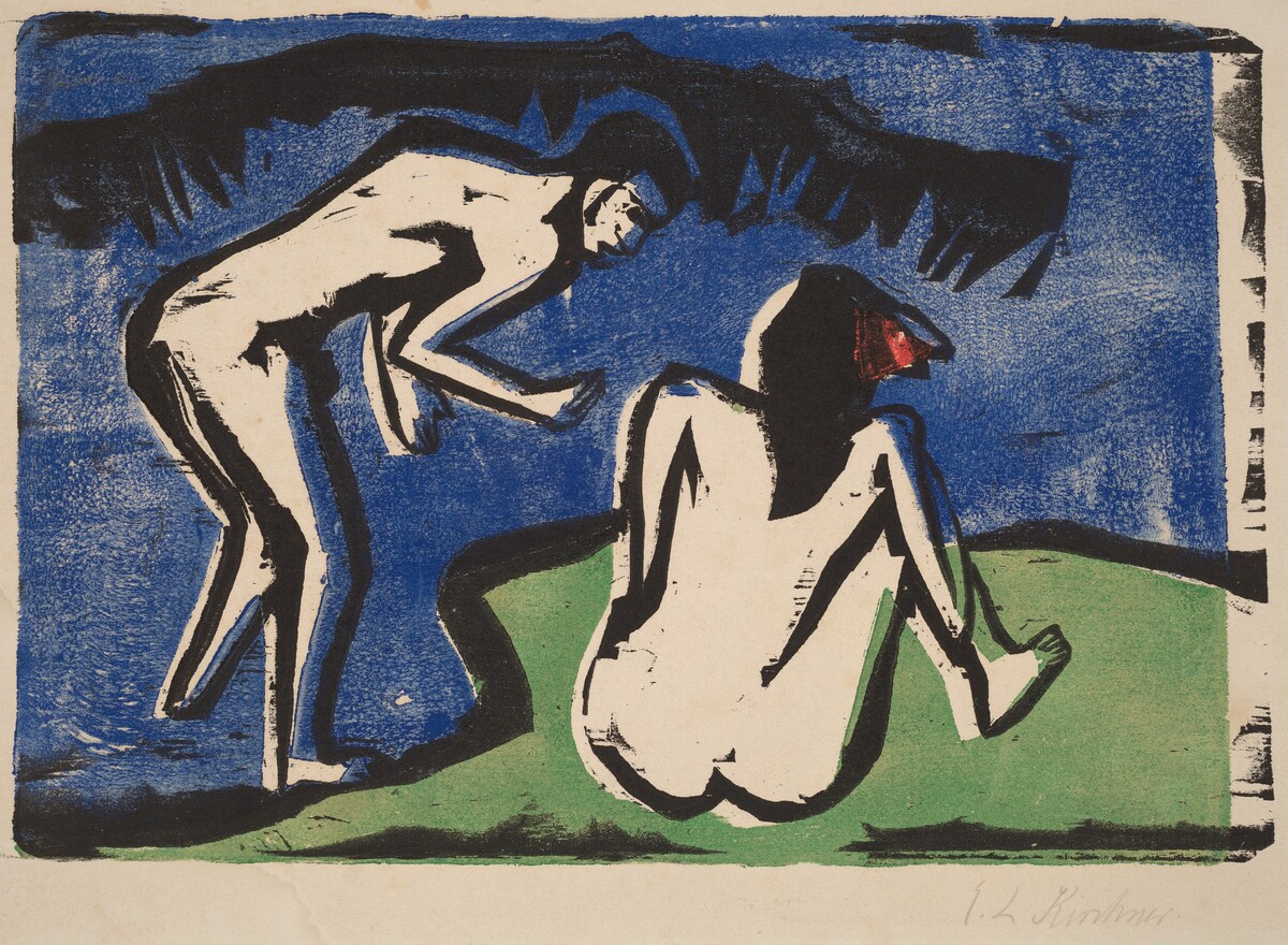 Bathing Couple by Ernst Ludwig Kirchner