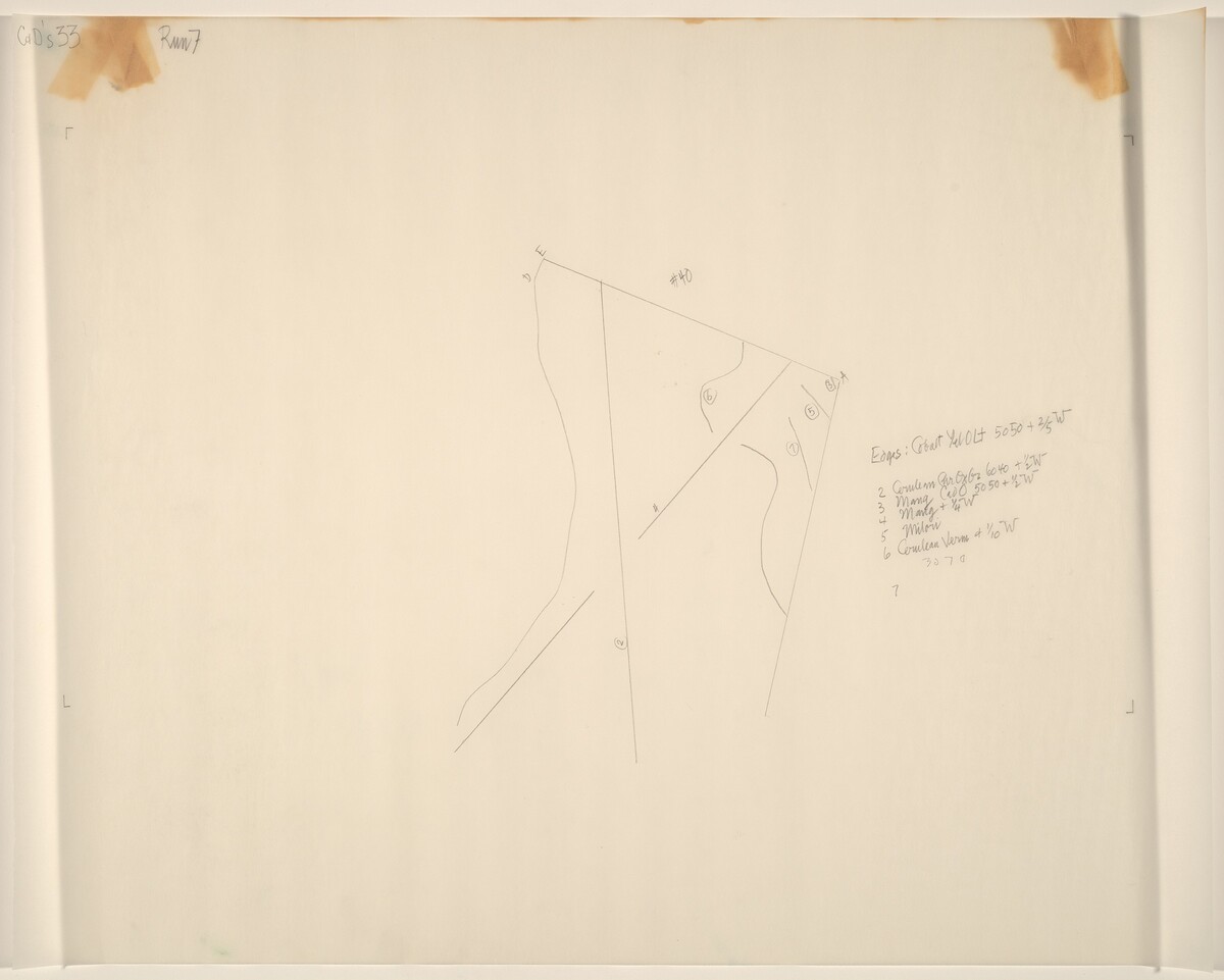 Drawing for Changes and Disappearances No. 33 by John Cage