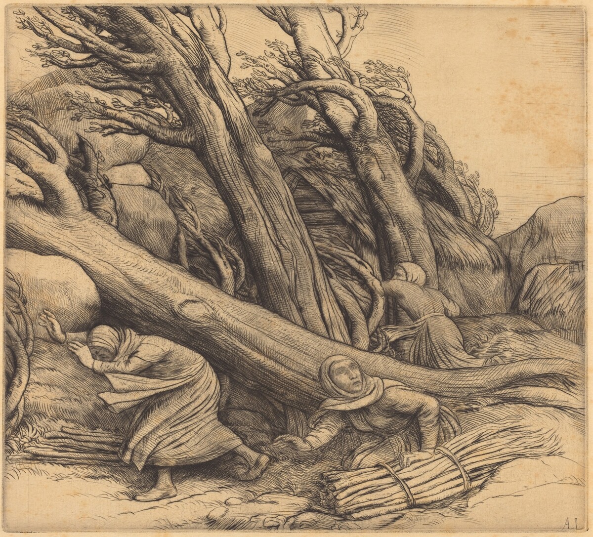 Tornado (Le typhon) by Alphonse Legros