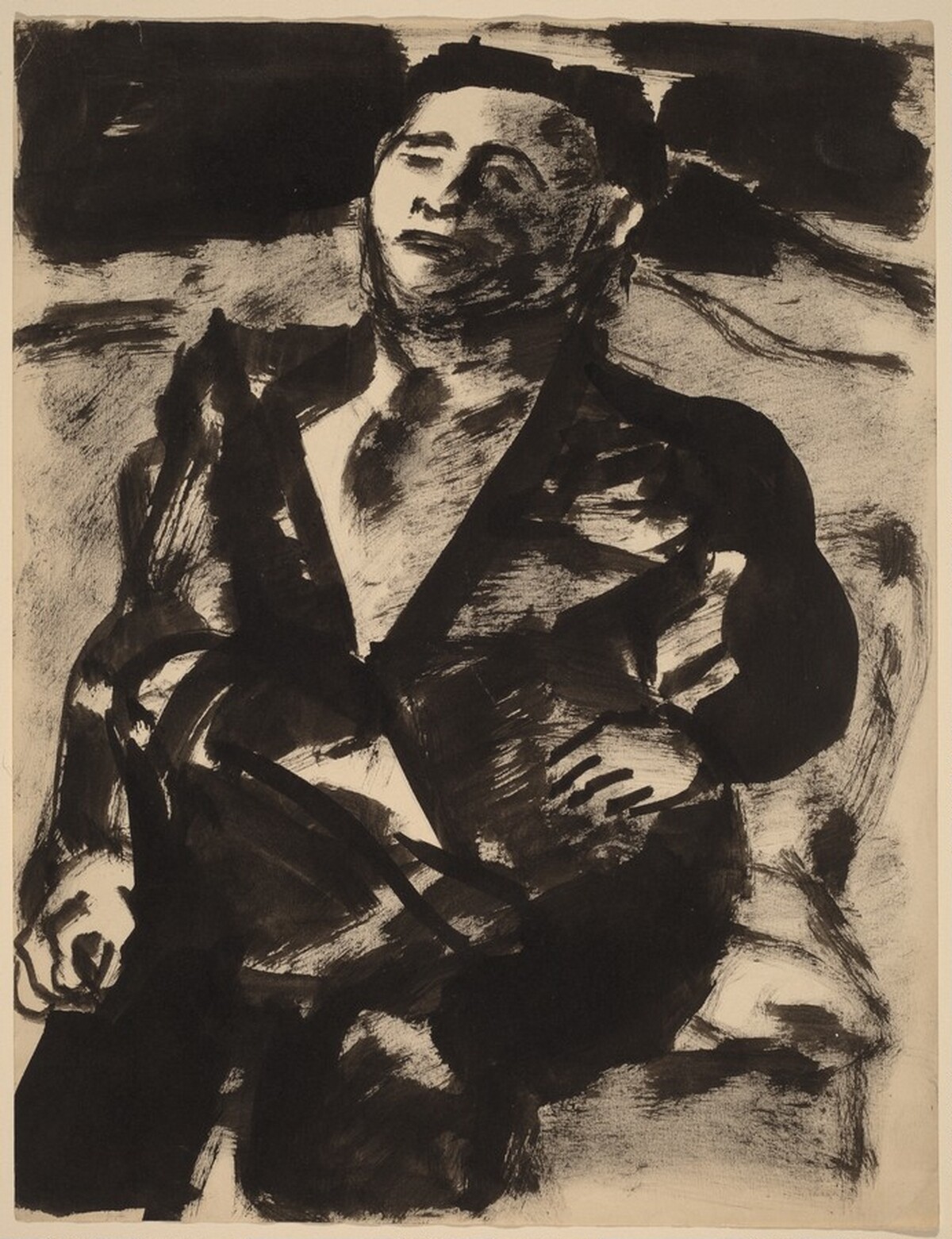 Seated Man Wearing a Jacket by Mark Rothko