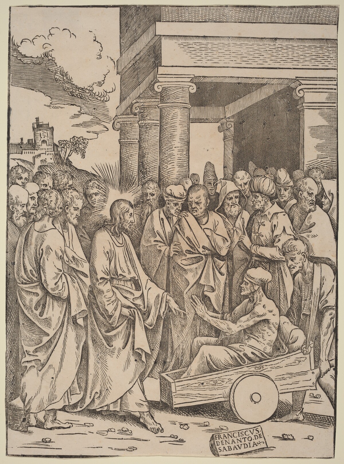 The Raising of Lazarus by Francesco Denanto