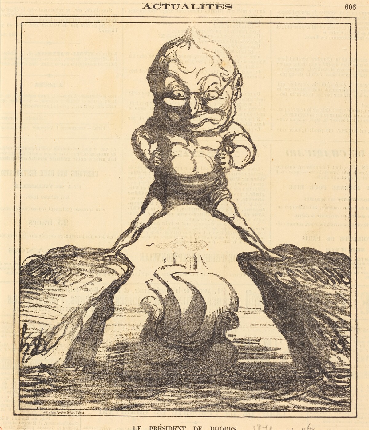 Le Président de Rhodes by Honoré Daumier