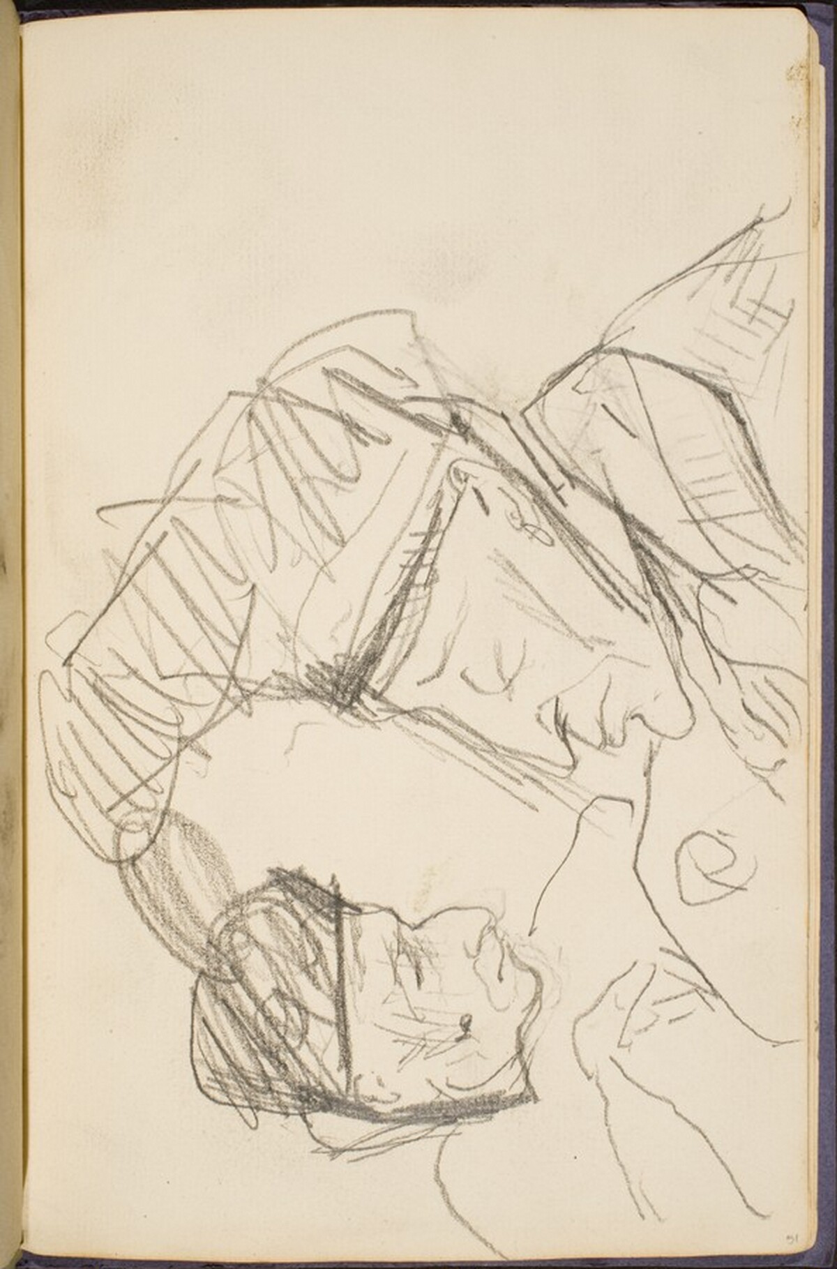 Zwei Figuren (Two Figures [p. 51] by Max Beckmann