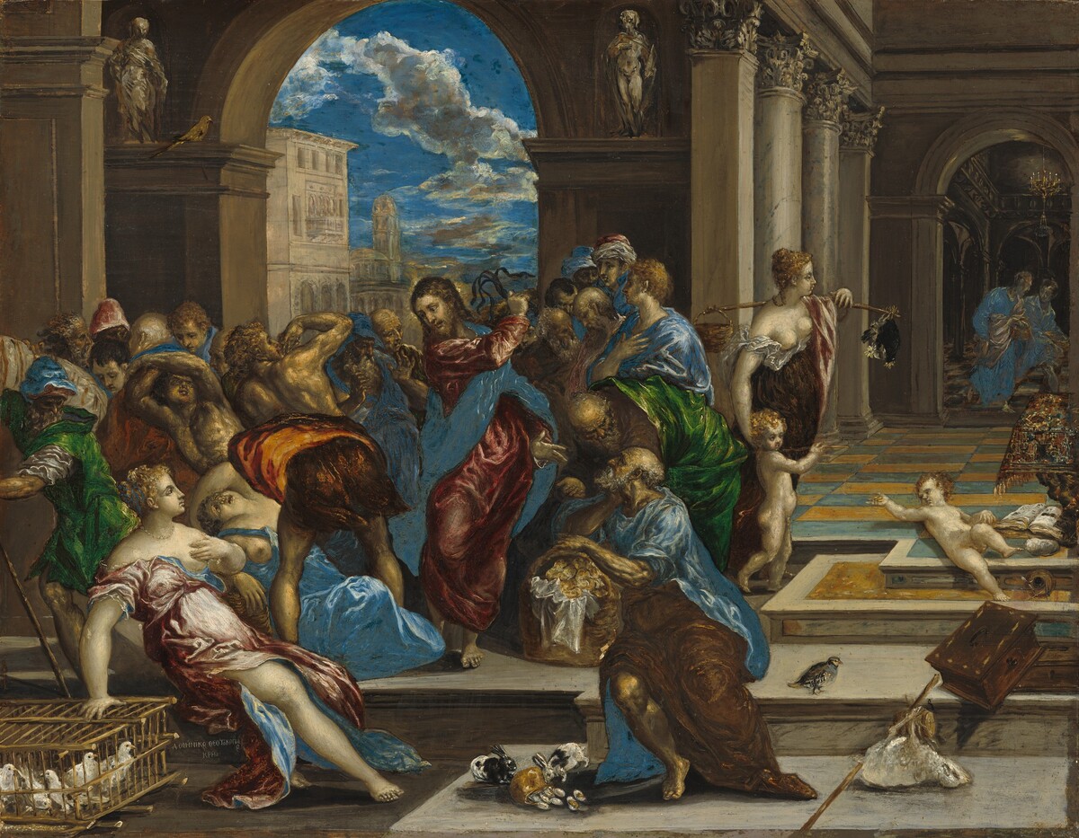 Christ Cleansing the Temple by El Greco (Domenikos Theotokopoulos)