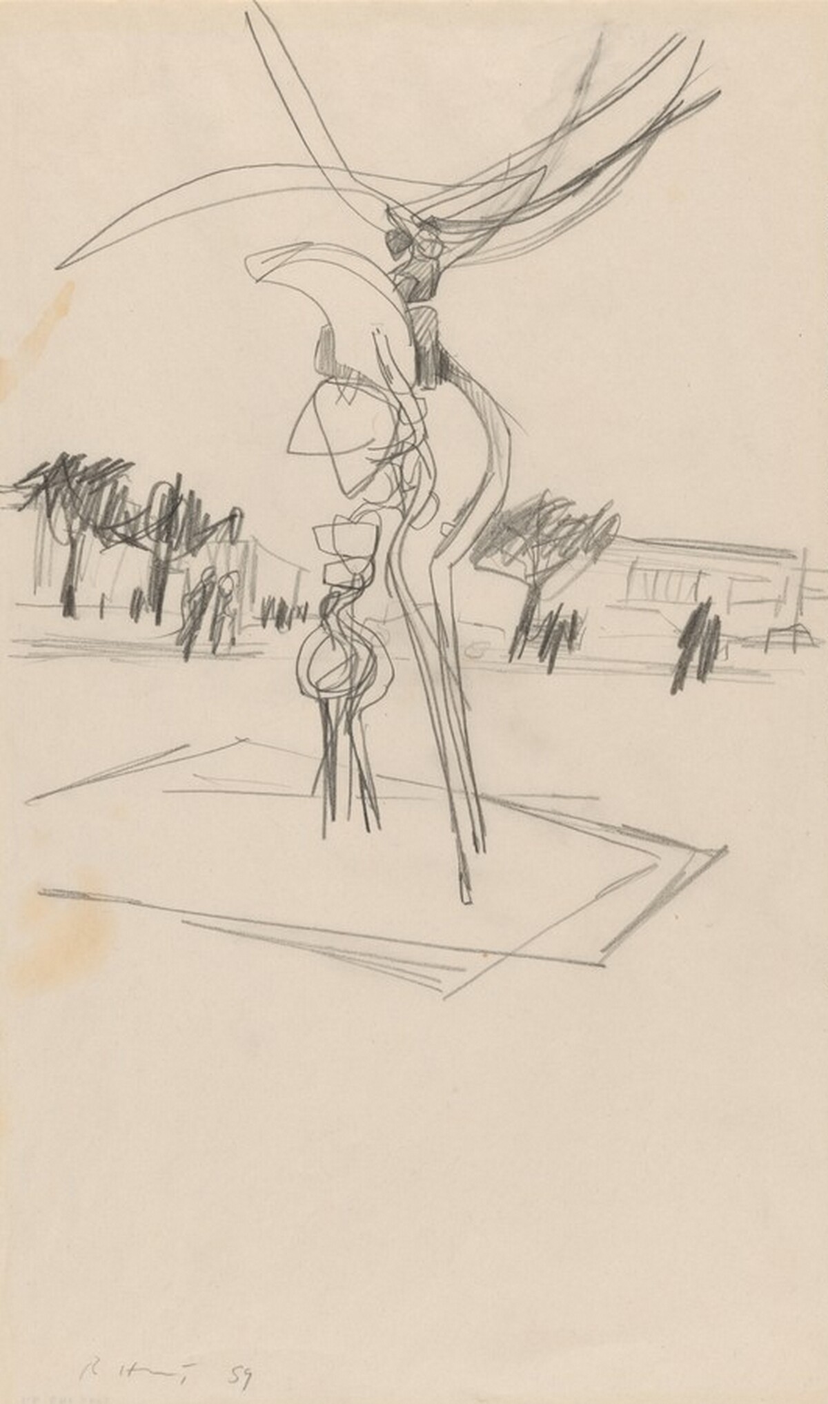 Study for "Organic Construction" by Richard Hunt