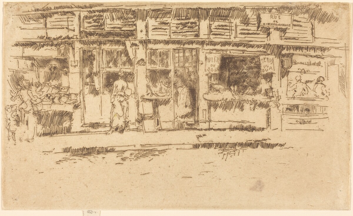 Rue de la Rochefoucault by James McNeill Whistler