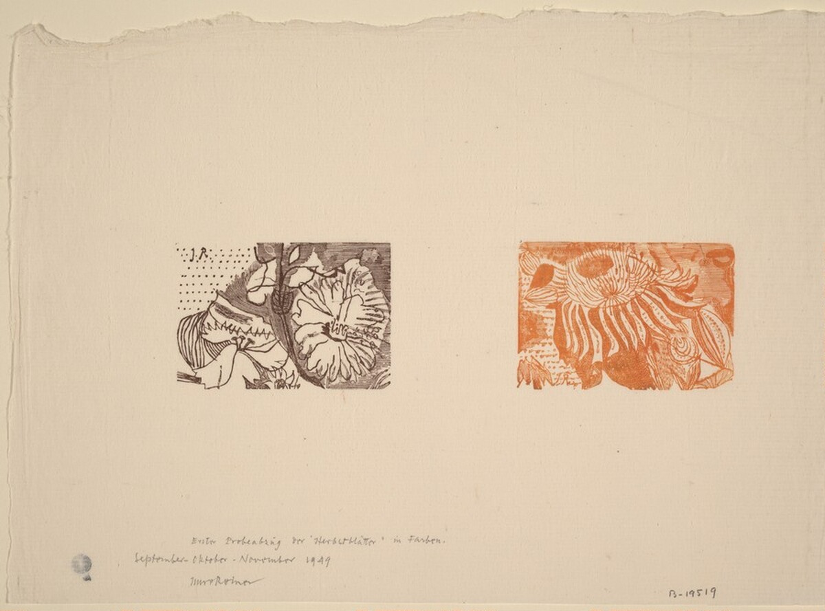 Der Herbstblatter [left half] by Imre Reiner