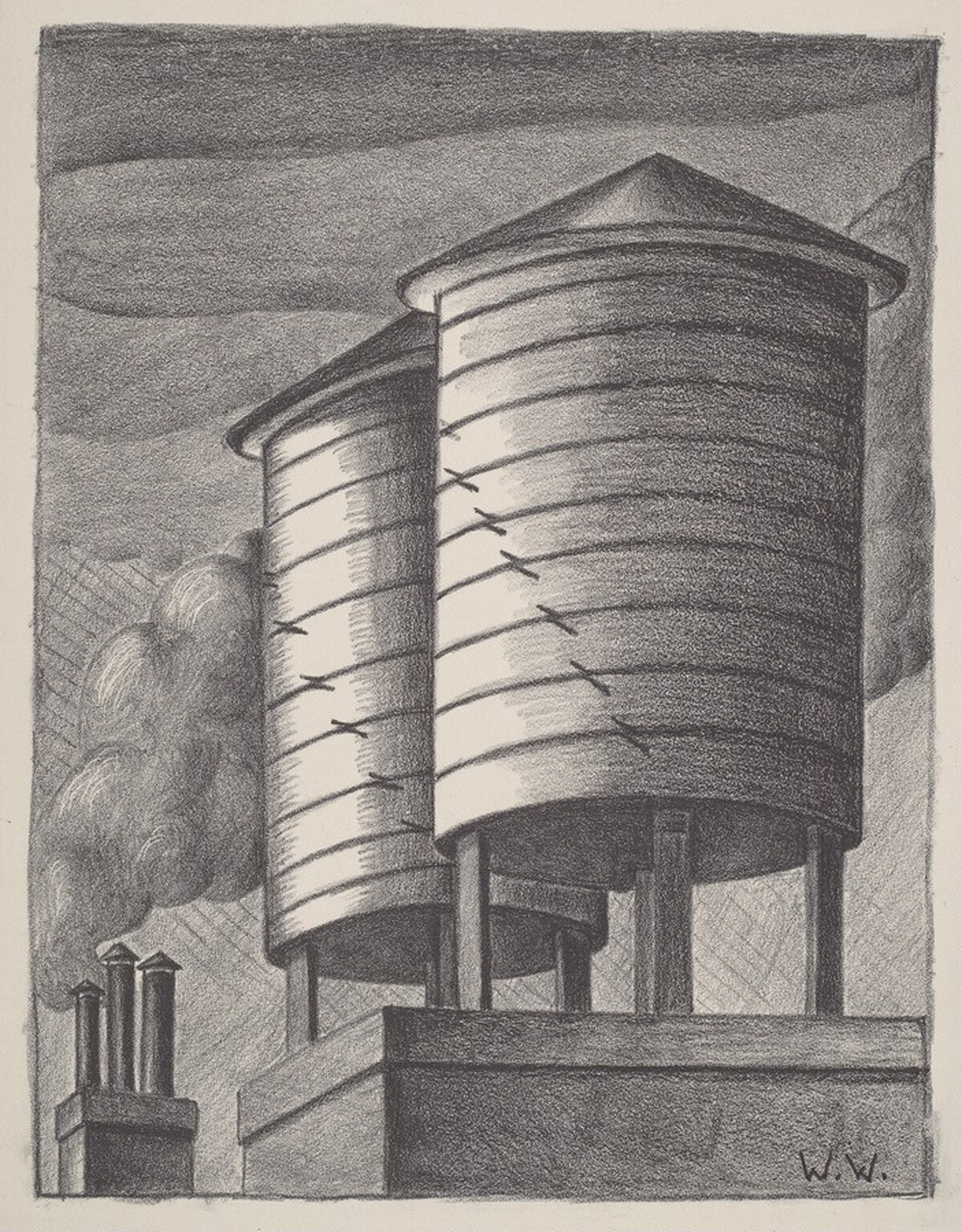 Water Towers by Wade White