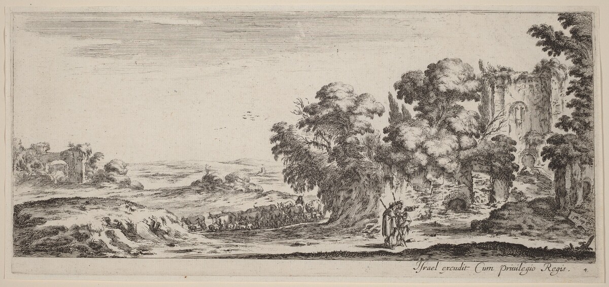 Landscape with Ruins by Stefano Della Bella