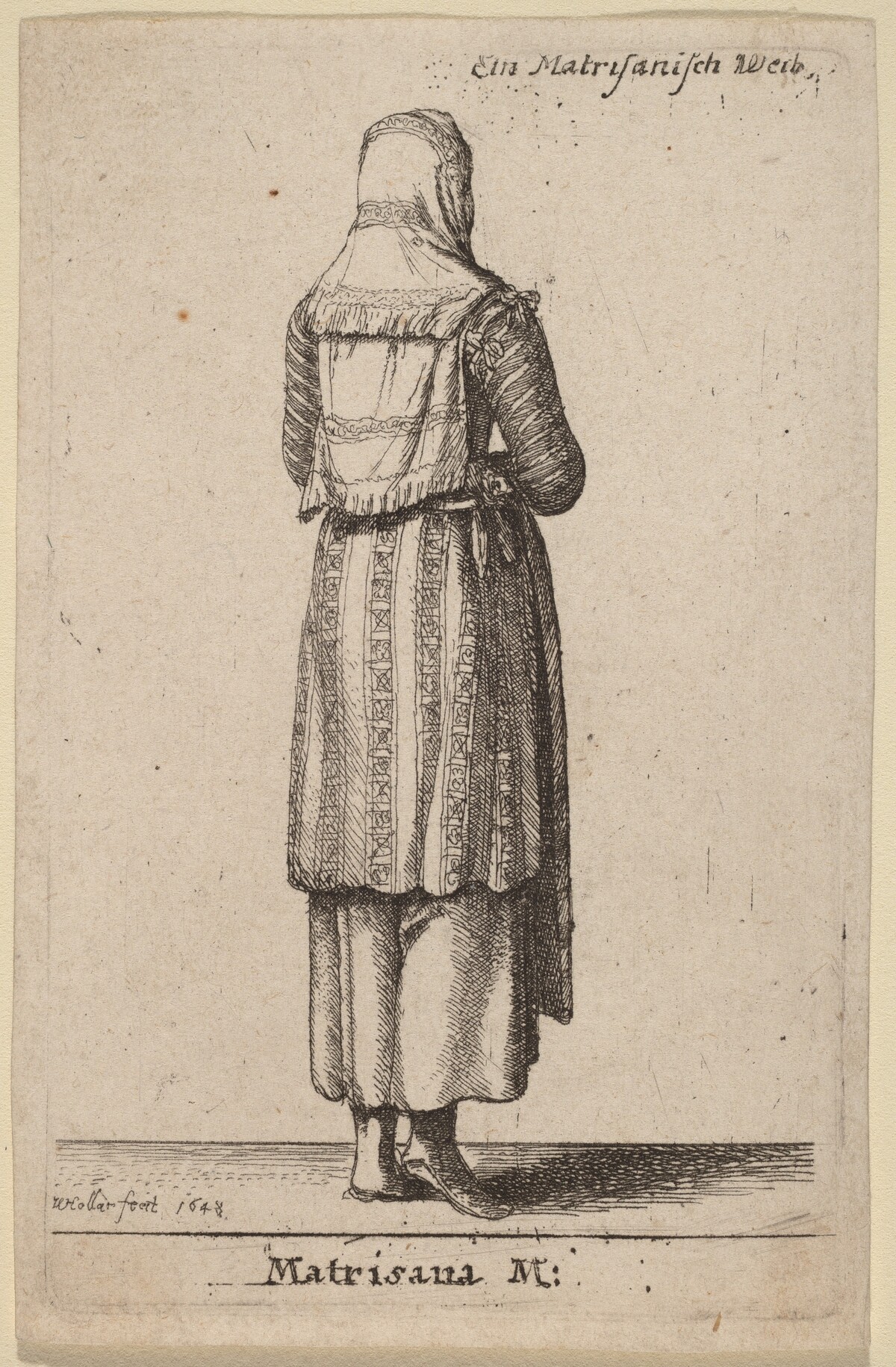 Matrisana M. by Wenceslaus Hollar