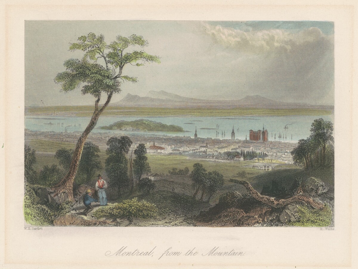 Montreal, from the Mountain by Robert Wallis after W.H. Bartlett