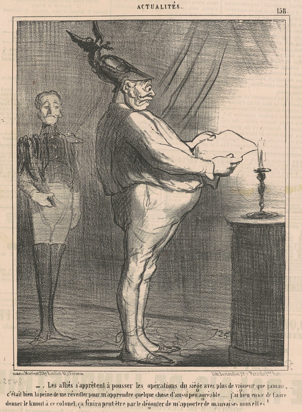 Les alliés s'appretent a pousser les opérations ... by Honoré Daumier