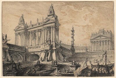 Architectural Fantasy of a Magnificent Ancient Port