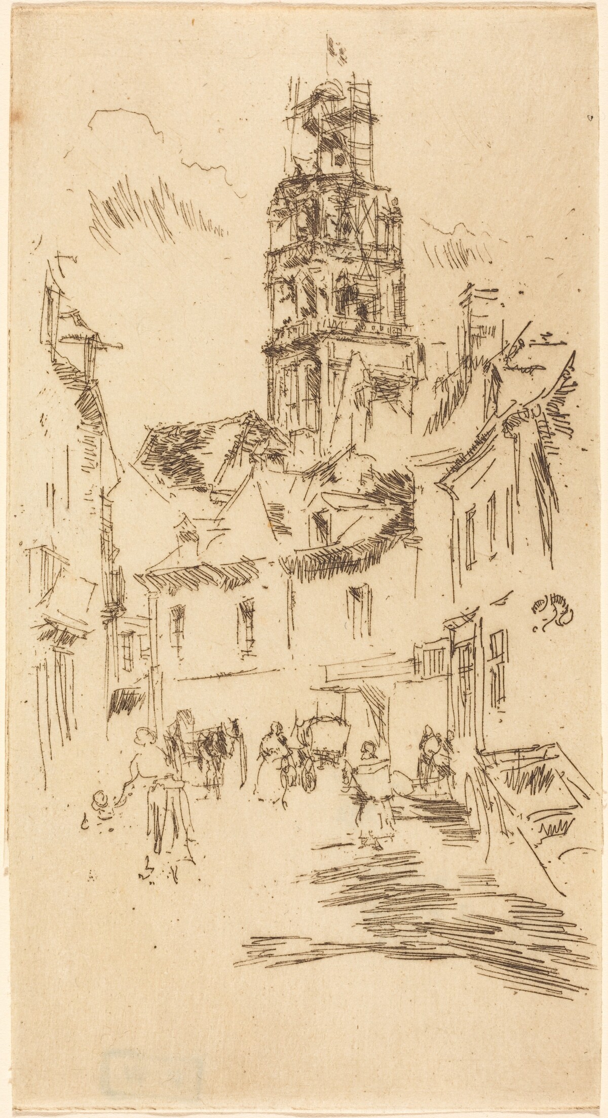 Tour St. Antoine, Loches by James McNeill Whistler