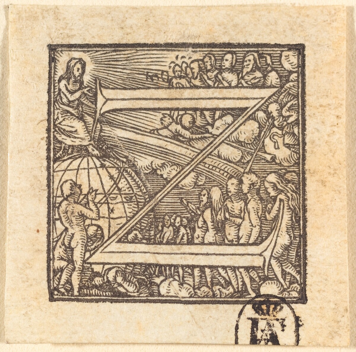 Letter Z by Hans Lützelburger after Hans Holbein the Younger