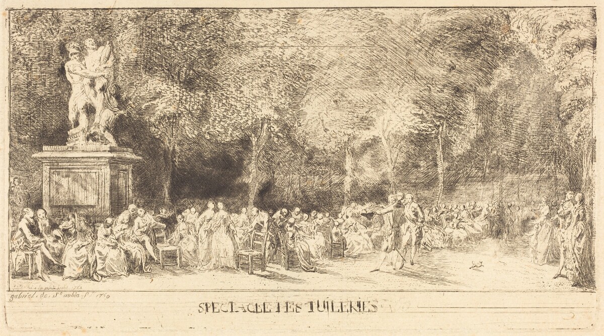 Les chaises [lower half] by Gabriel Jacques de Saint-Aubin