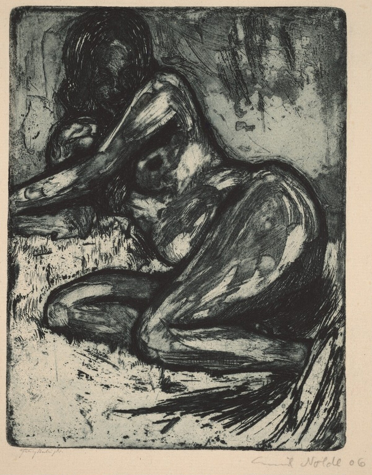 Reclining Nude by Emil Nolde