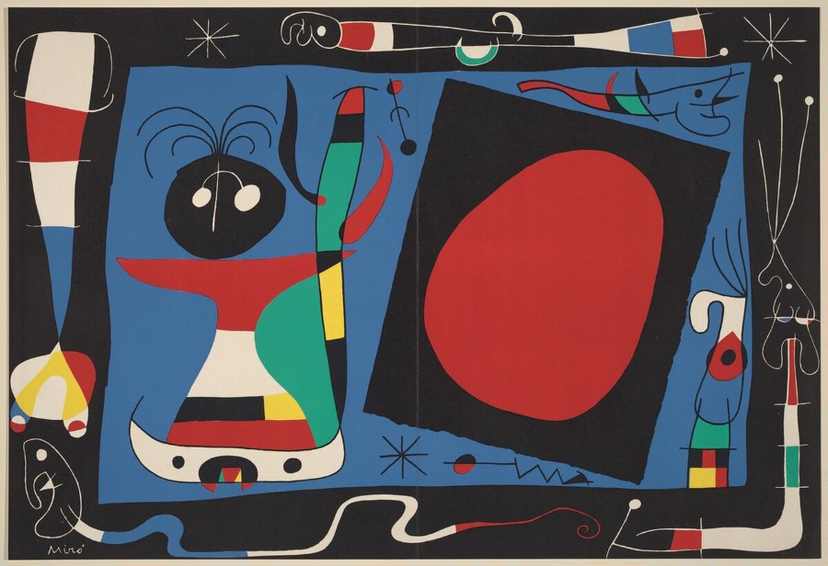Woman at the Mirror by Joan Miró