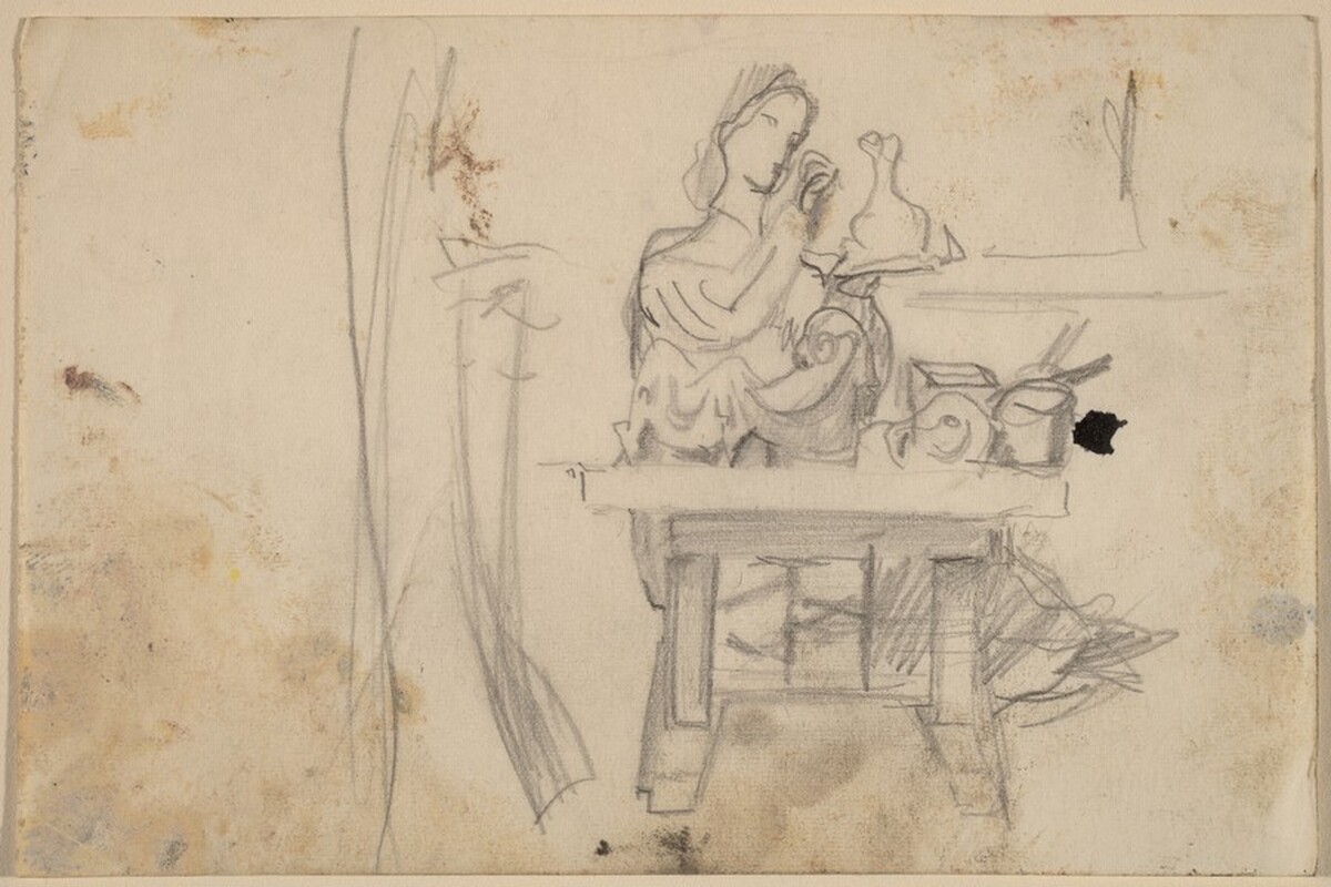 Woman Seated at a Table by Mark Rothko
