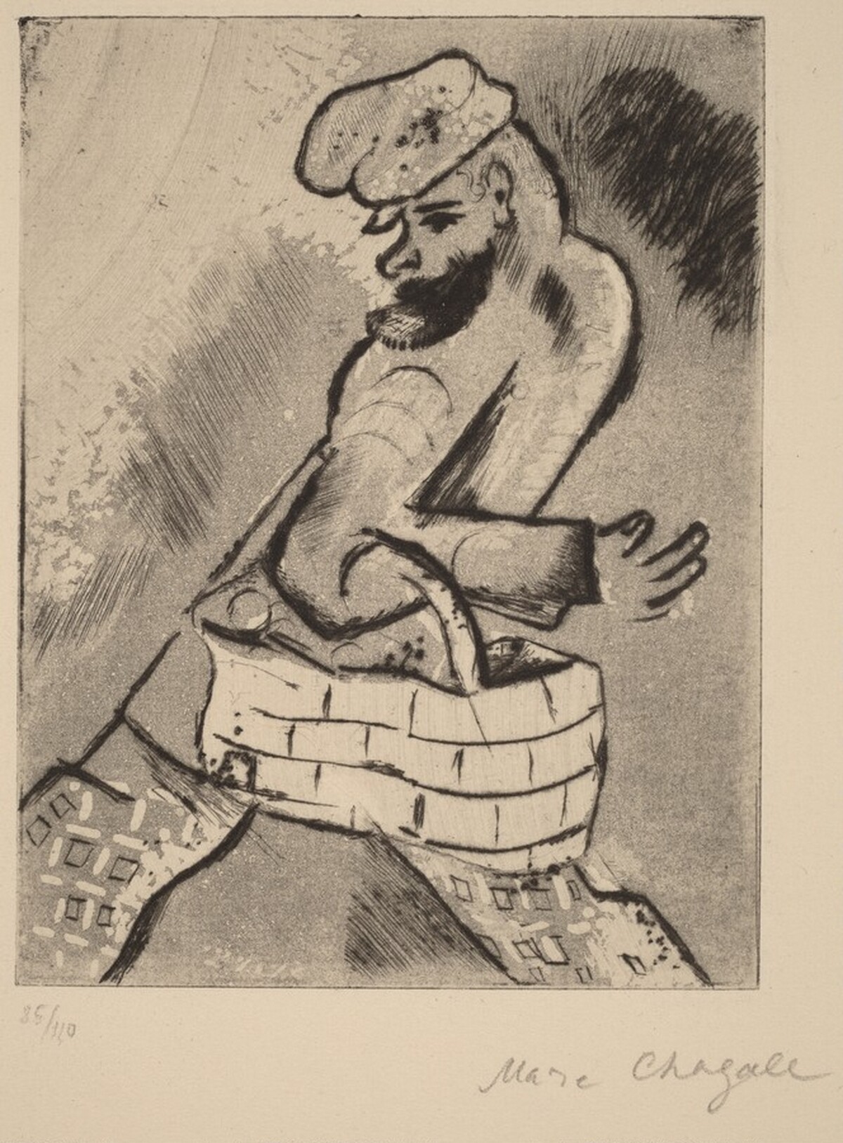 Man with a Basket by Marc Chagall