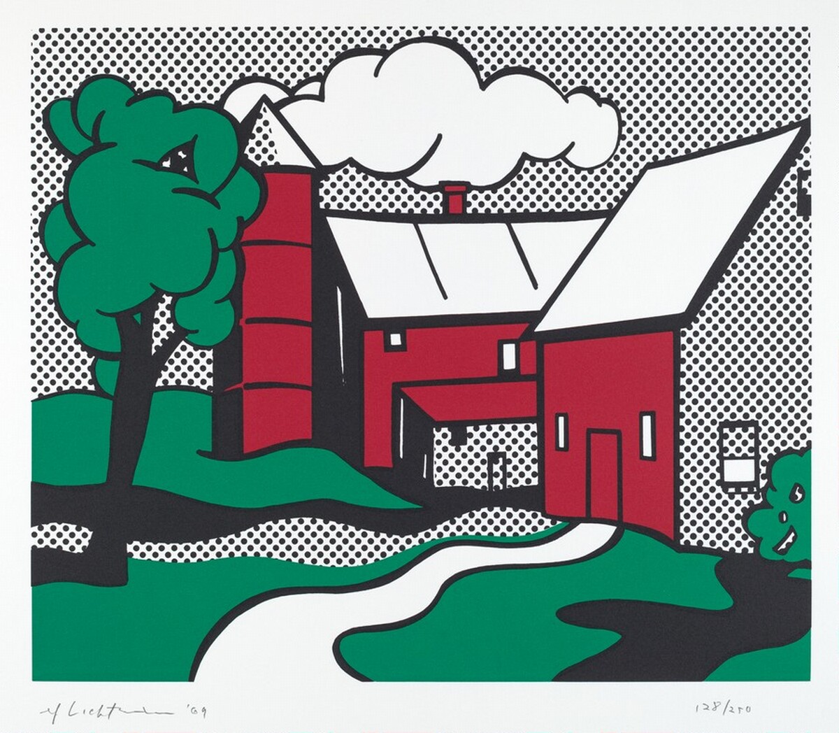 Red Barn by Roy Lichtenstein