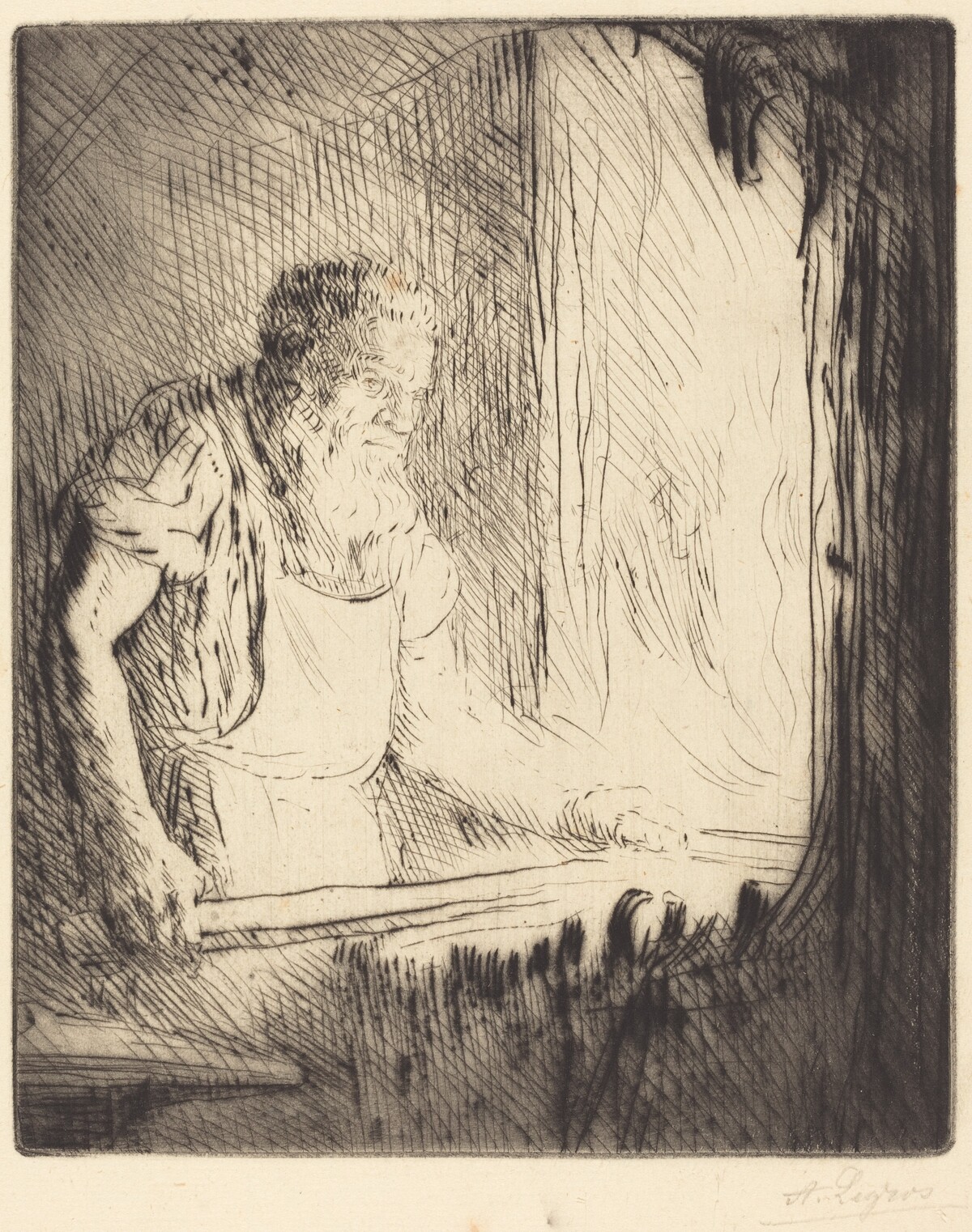 Blacksmith (Le forgeron) by Alphonse Legros