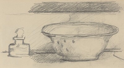 Wash Basin and Scent Bottle [recto]