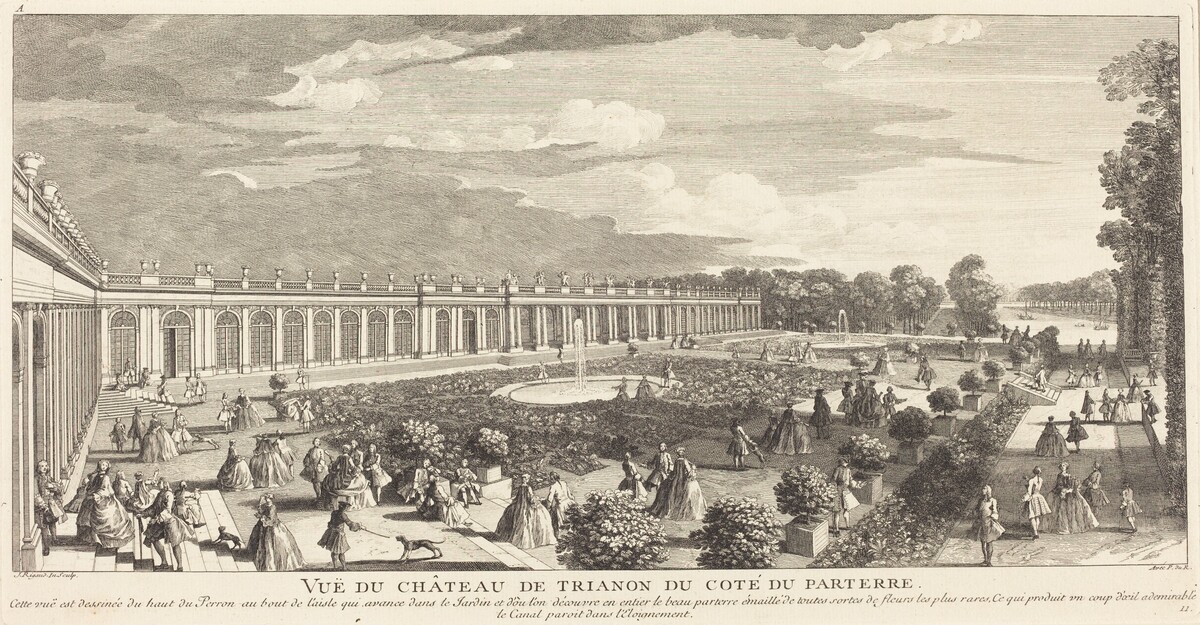 Vue du Chateau de Trianon du Cote du Parterre by Jean-Baptiste Rigaud