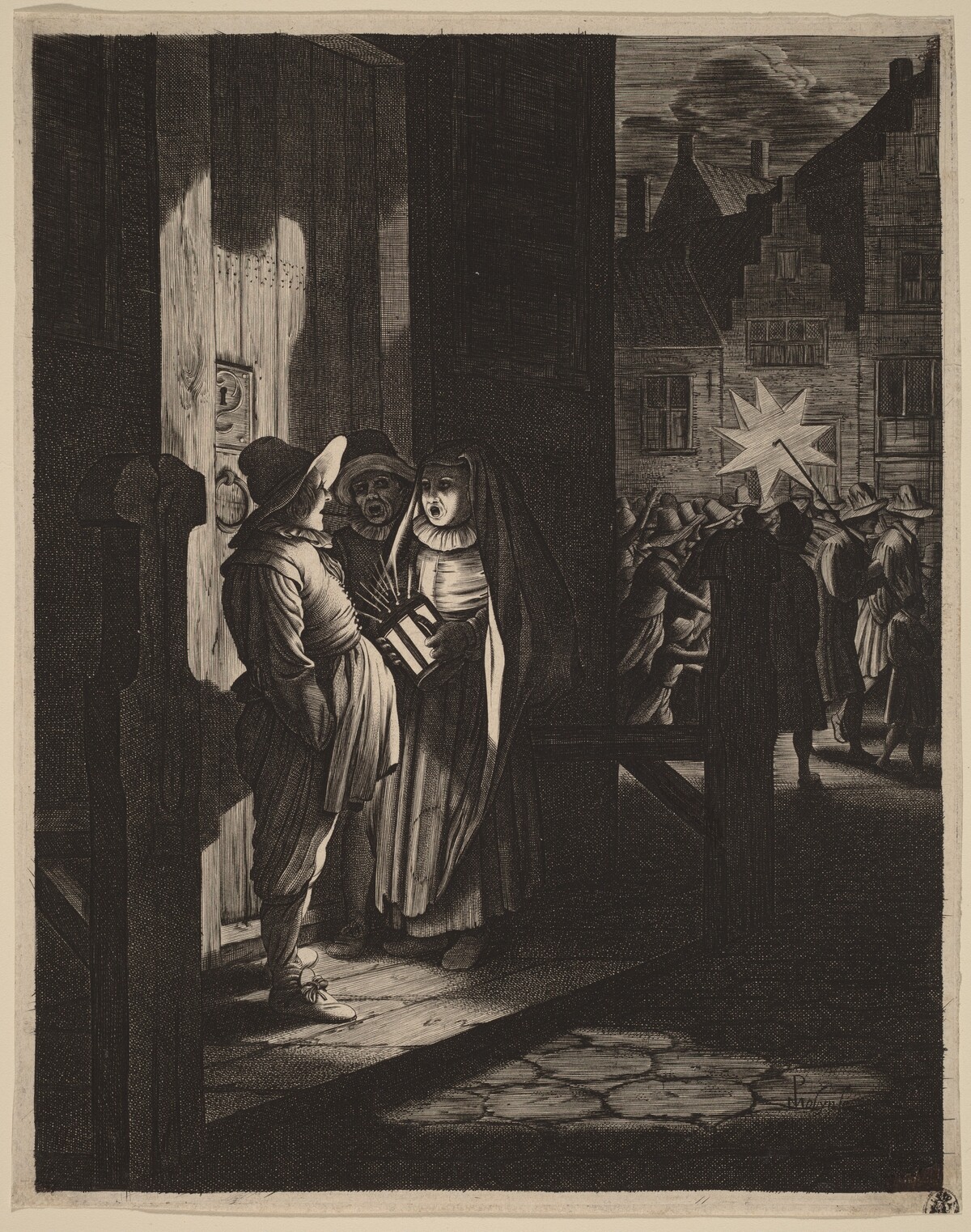 The Star of Kings, a Night Piece by Jan van de Velde II after Pieter Molijn