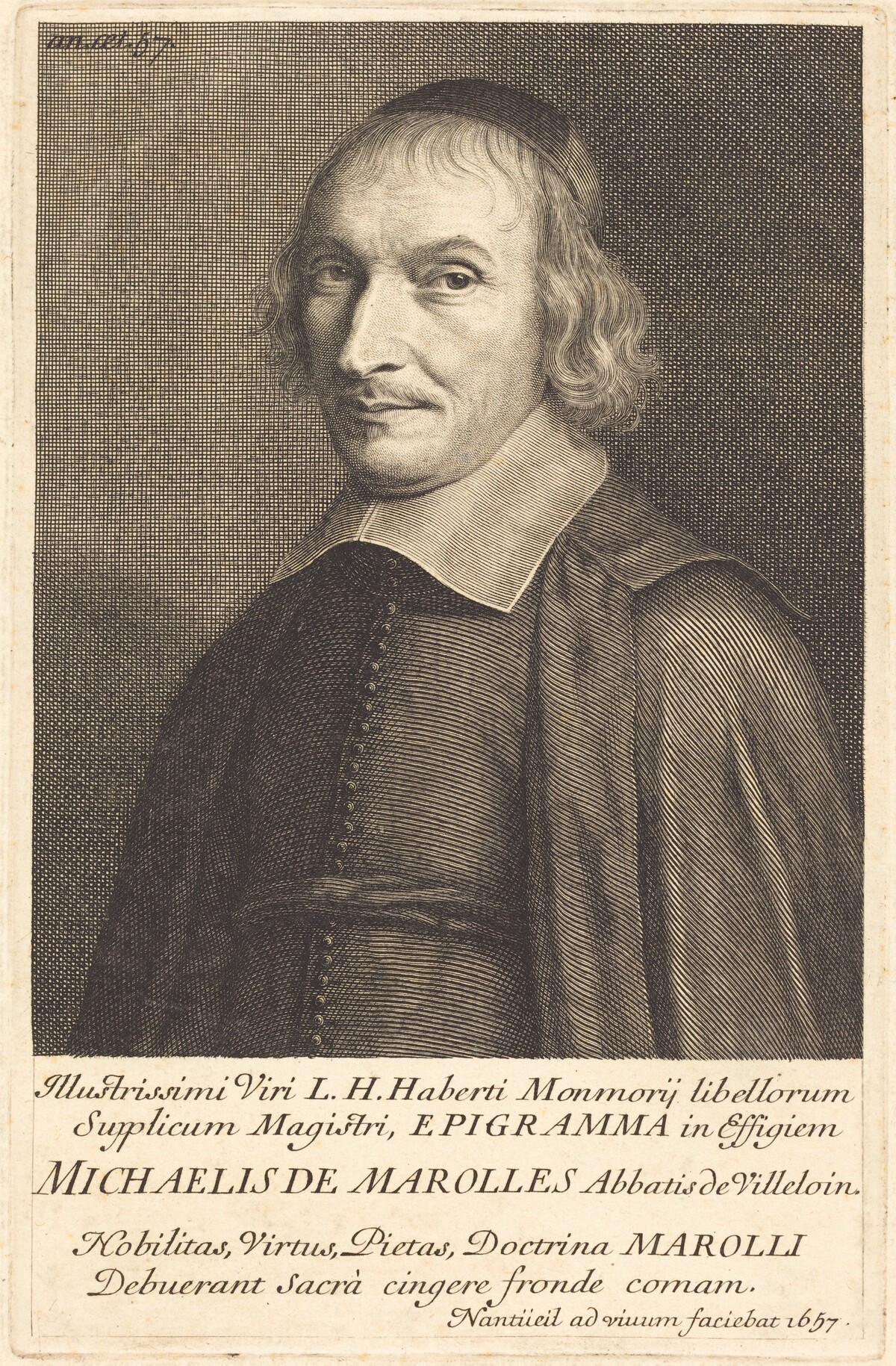 L'Abbe Michel de Marolles by Robert Nanteuil